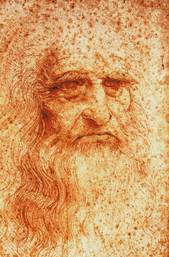 Код заложен в автопортрете Леонардо да Винчи
